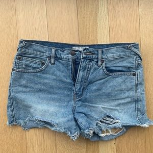 Free people cut off ripped jean shorts